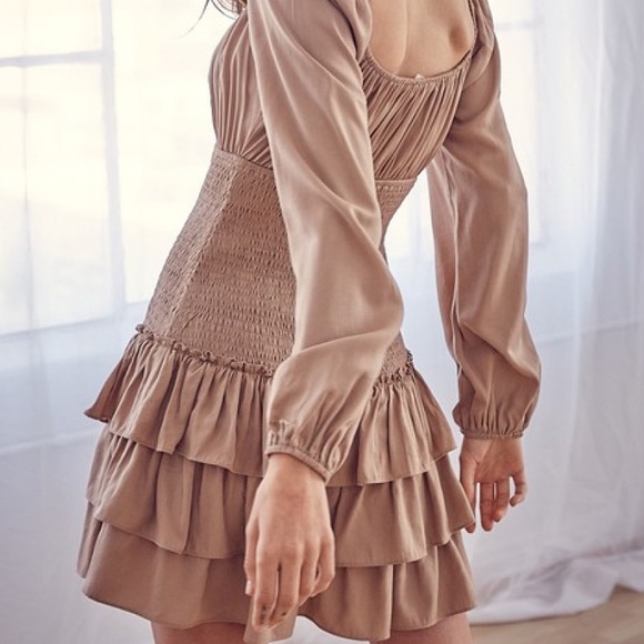 Layered Ruffle Detail Smocked Dress - Picture 2 of 4